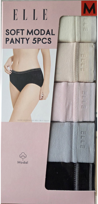 엘르 모달 팬티 5매 s-xl 코스트코 편안한팬티 elle 가성비좋은팬티 팬티 여성 여자 팬티