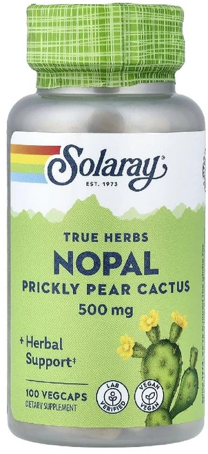솔라레이 노팔 Nopal Prickly Pear Cactus 500mg 베지캡슐 100정, 1개 - 쿠팡