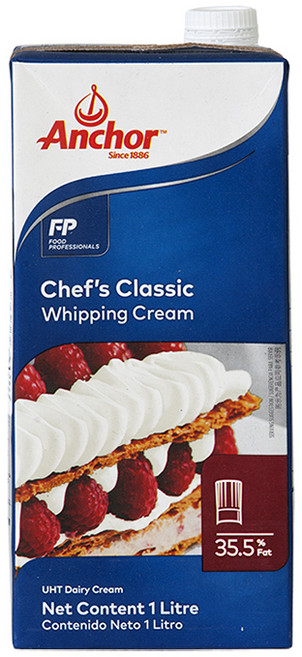 앵커 쉐프스 휘핑크림 1L 네덜란드산 동물성 아이스박스무료포장 냉장제품, 2개