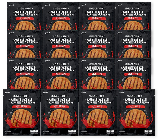 재미어트 썸탈꺼닭 소스 닭가슴살 스테이크 양념 치킨 맛 (냉동), 16개, 120g