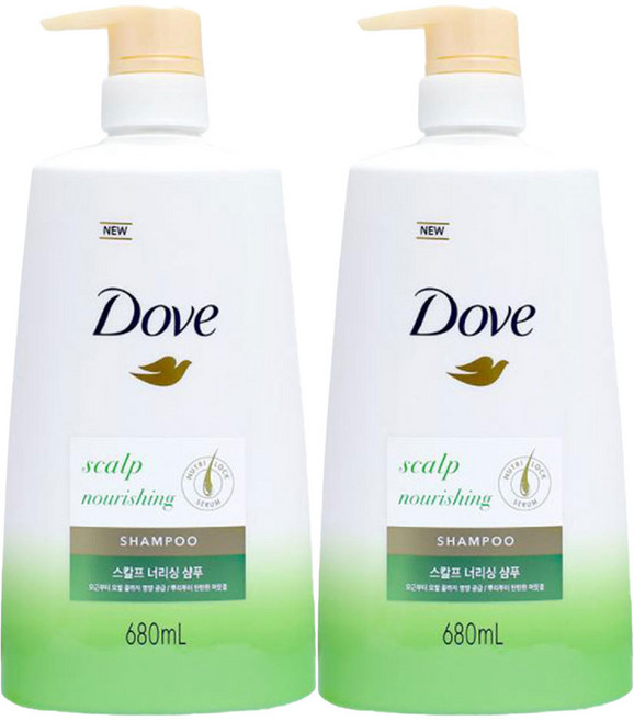 도브 스칼프 너리싱 샴푸, 680ml, 2개