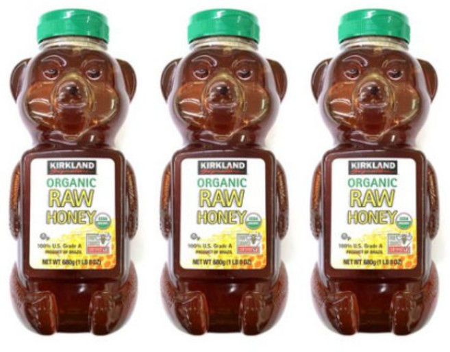 커클랜드 유기농 꿀 허니 680g X 3개 세트 KIRKLAND SIGNATURE RAW ORGANIC HONEY BEAR