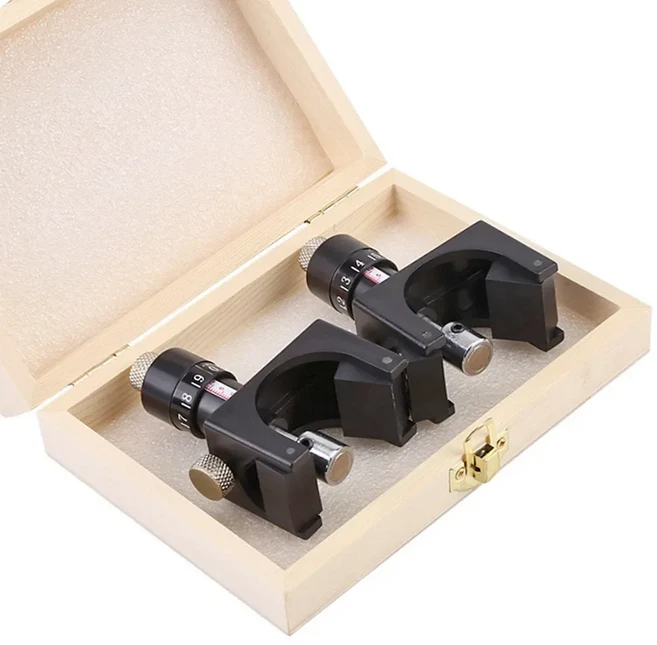 목공 마그네틱 플레너 블레이드 설정 지그 조정 가능한 마그네틱 플레너 조인트 나이프 블레이드 버니어 높, 01 2Pc with Box