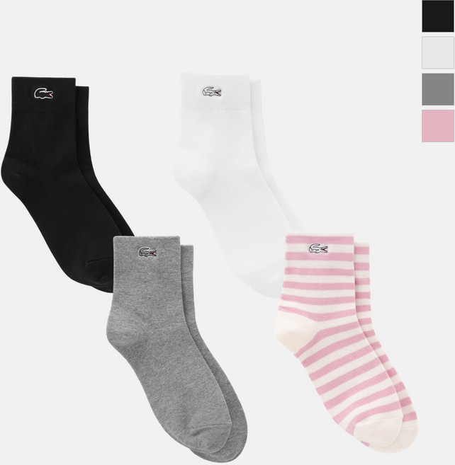 [라코스테 공식] 여성 베이직 피케 삭스 RA018E-56G 4종 택1