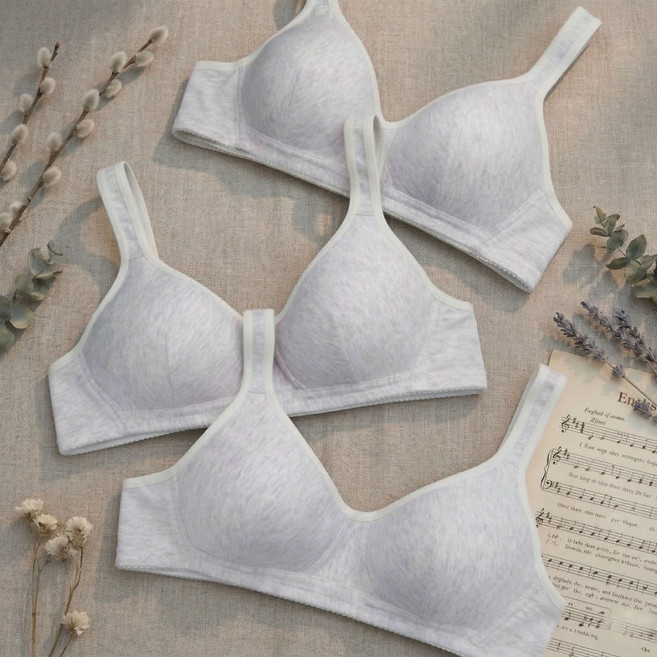 마이코야 여학생 브라 코튼 베이직 3단계 3종세트