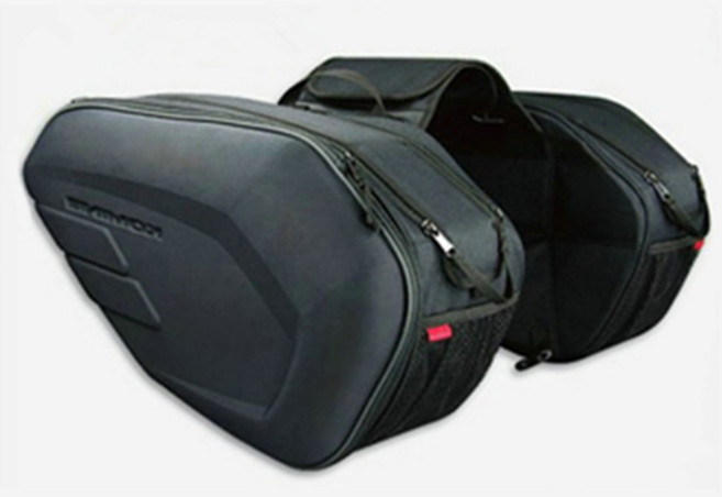 SP 모터스 옥스포드 사이드 방수 안장 가방, 옥스포드 블랙