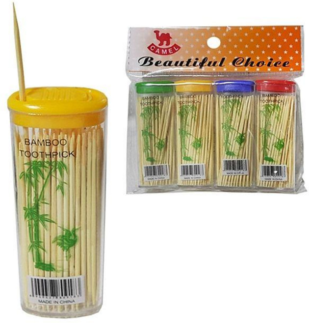 영수 휴대용요지4P 가는대나무 이쑤씨게, 1세트, 4개입