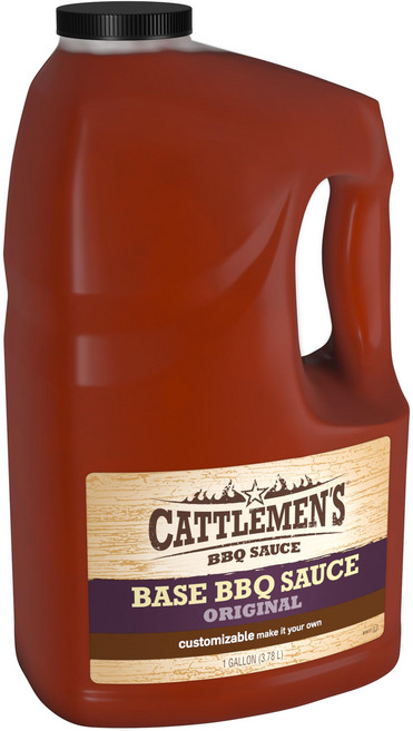 캐틀멘스 오리지널 베이스 BBQ 소스 1 gal - 셰프를 Cattlemen's Original Base BBQ Sauce 1 gal - One Gallon Container, 1갤런(1팩), 1개