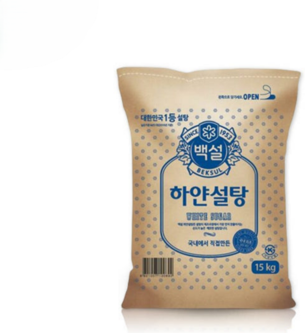 백설 하얀설탕, 15kg, 1개