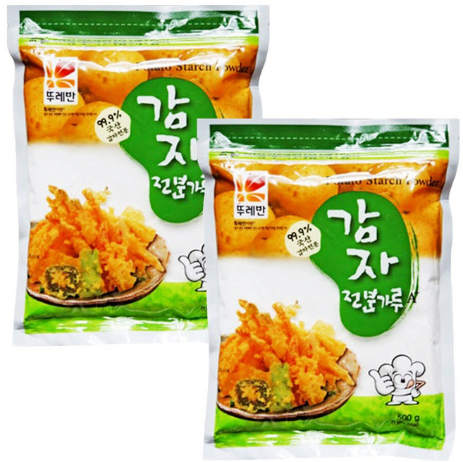 뚜레반 감자 전분가루 A+ 500g X 2개