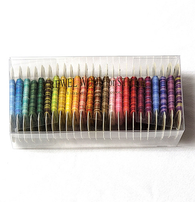 자수용 베리에이션사 24색 울사 세트 프랑스자수, 베리에이션사 울사세트, 1개