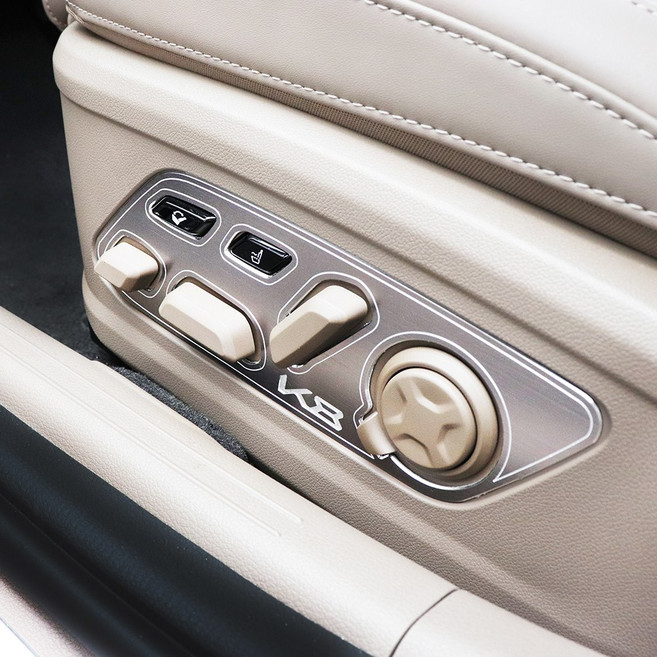 비브랜드 1열 운전석 조수석 시트조절 스위치 커버 몰딩 더뉴 K8 F/L 호환상품, 운전석_실버1P