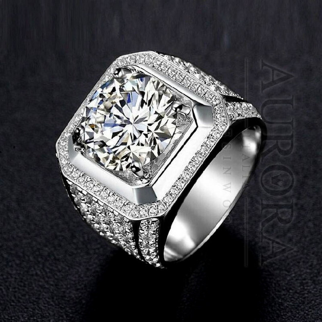 5캐럿 메인 다이아몬드 Moissanite 반지 BAN-2558