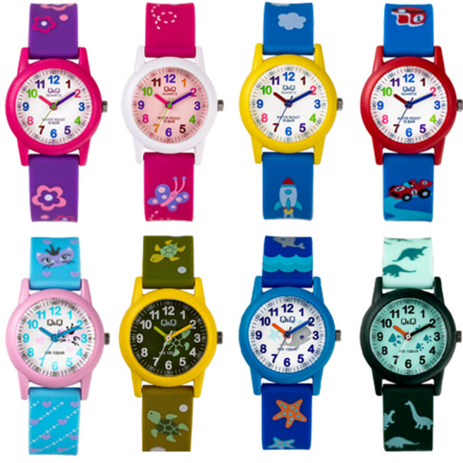 어린이 방수 시계 선물 학습 교육 아동 초등학생 유아 유치원 입학 크리스마스