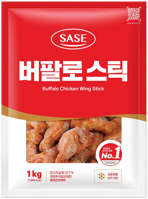 [사세] 버팔로스틱 1박스 (1kg X 10개입) 냉동, 10개, 1kg
