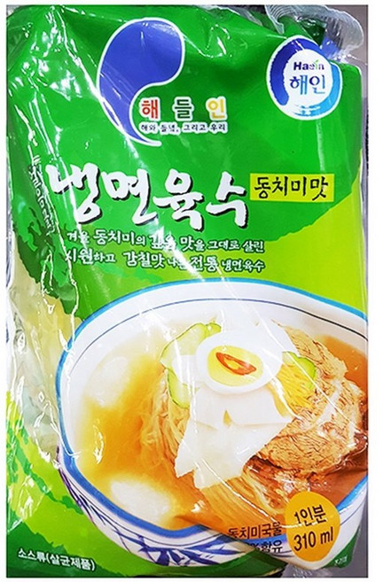 동치미냉면육수 (해인 310g)X30 칡용/쫄깃한맛/업소용포장/구내식당/물국물, 30개, 310g