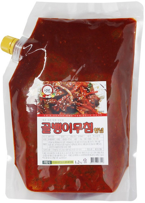 텃밭 골뱅이무침양념 1.2kg, 2개