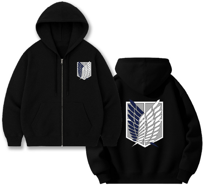 오드아이 진격의거인 조사병단 후드집업 후드티 오버핏 후드 순면 남녀공용