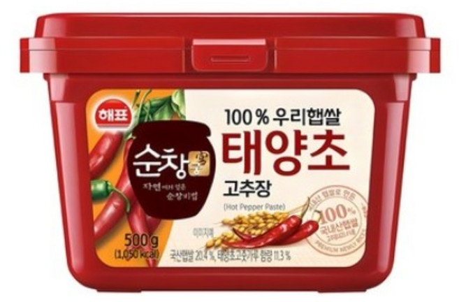 해표 순창궁 우리햅쌀 고추장, 500g, 16개
