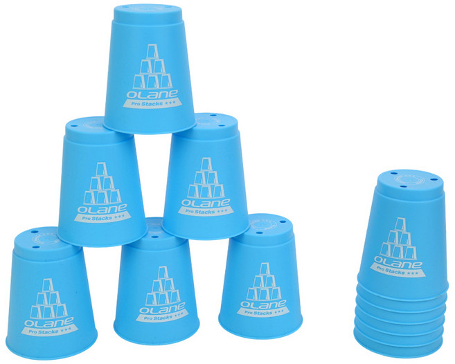 오레인 스포츠스택 스피드컵 컵쌓기, 블루, 1개