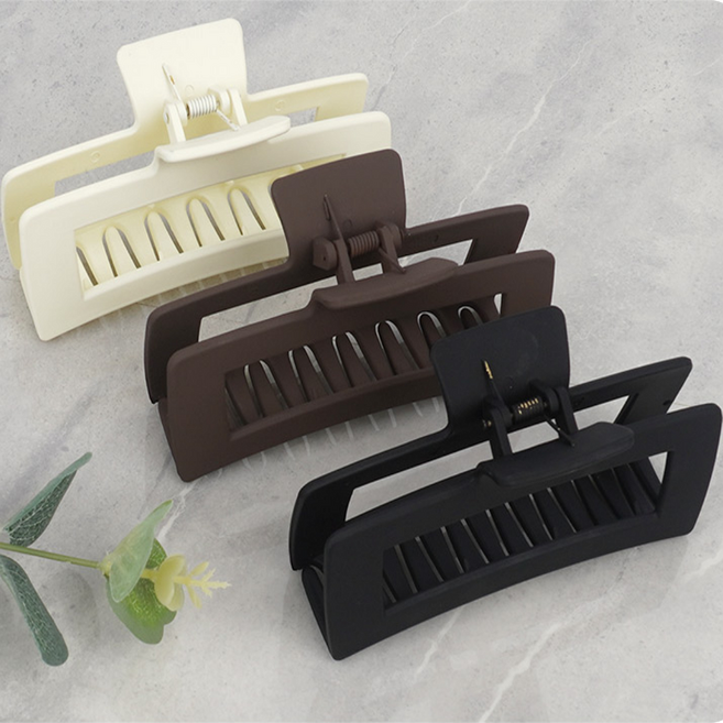 해피J보따리 사각 무광 대형 헤어핀 올림머리 집게핀 여성 촘촘한 헤어집게핀