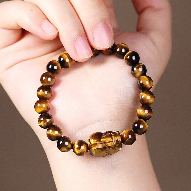 베리엣지 호안석 팔찌 천연원석 액운막이 사업운 재물운 학업운 호랑이눈 염주