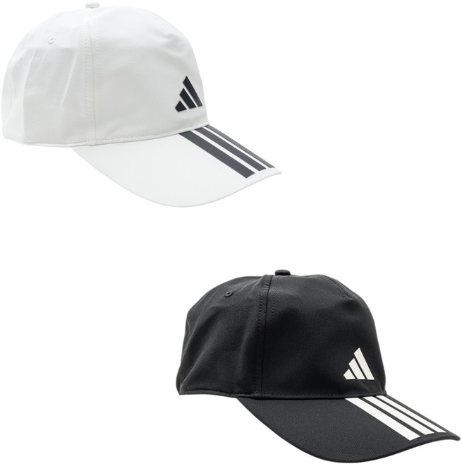 아디다스 삼선 런닝 등산 클라이마 시원하고 통기성 좋은 캡 모자, 1개, 블랙