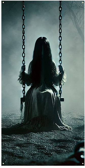 파티짱 할로윈 월 데코 벽 장식 소품, 그네타는 처녀귀신 월데코, 1개