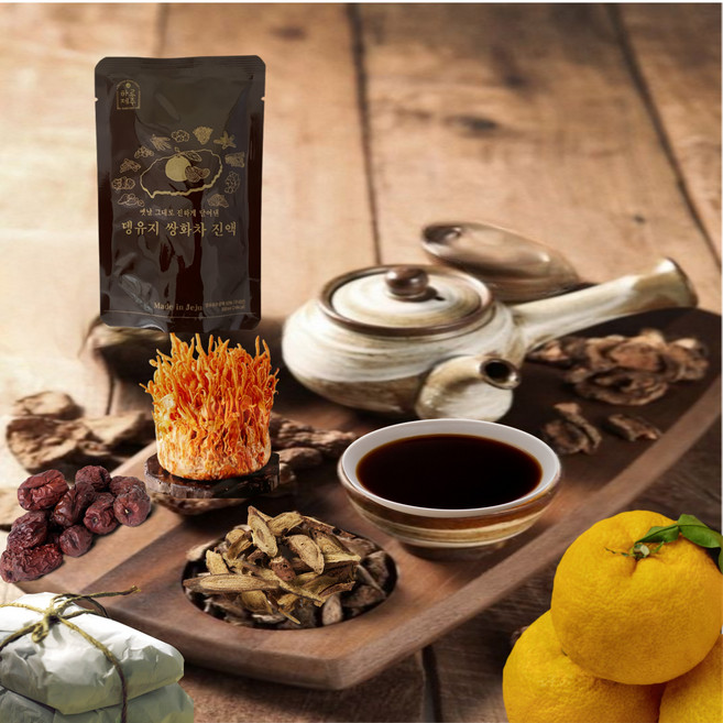 하루제주 저온추출공법 동충하초 뎅유지 쌍화차 100ml 14포