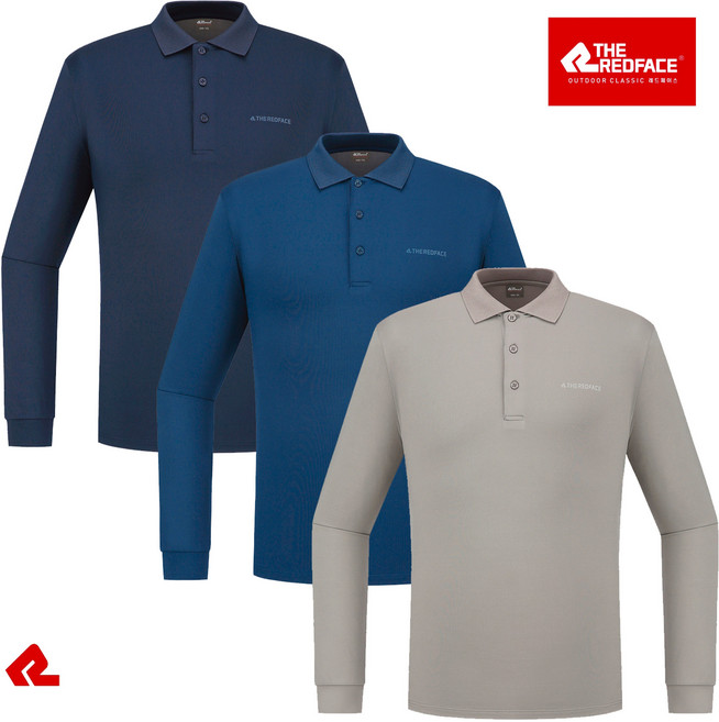 레드페이스 이월상품남성 [단면기모] 신축성좋은 편한 기능성 카라티