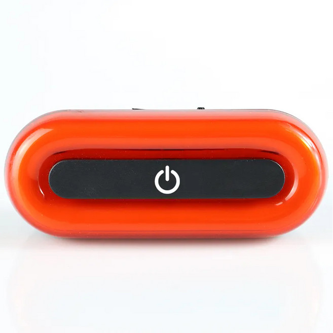 실버카우 자전거 오토바이 헬멧 LED라이트 후미등, 블랙, 1개