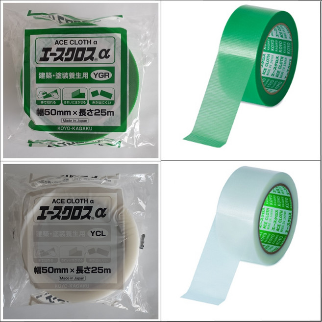 에이스크로스 커트에이스 보양테이프 우벤테이프 일본산 끈적이없는 25m, 1개, 커트에이스(백색)