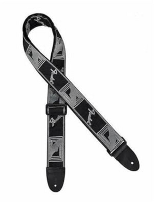 Fender 스트랩 Fender® 2 Monogrammed Strap Black/Light Grey/Dark Grey, 1개
