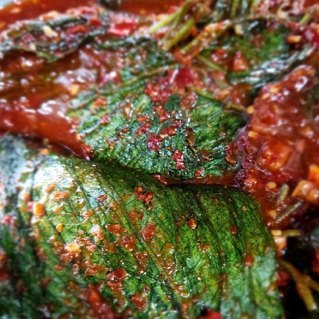 한정수량 향이 진한 생깻잎 무침 500g 할인판매, 1개