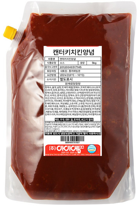 아이엠소스 캔터키치킨양념, 1개, 5kg