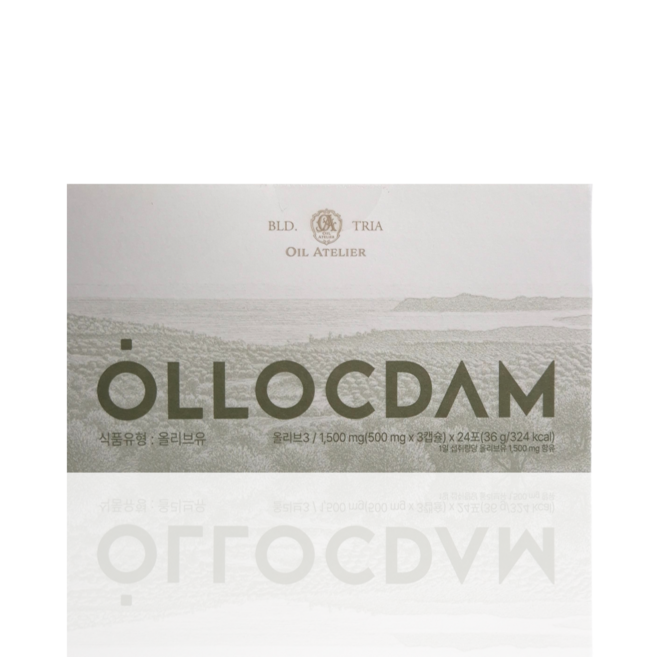 올리브3 프리미엄 EVOO 72캡슐 올록담 (500mg*3캡슐)*24포 아침공복 1포, 1개, 24회분