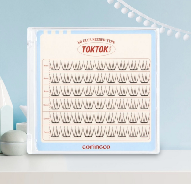 코링코 톡톡하라 노글루 속눈썹 라이트, #퓨어라이트 54pcs, 1개