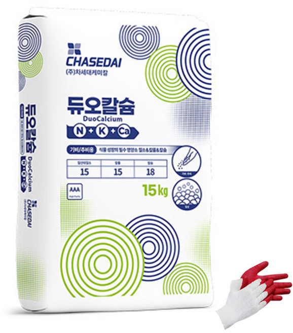 4위 - 듀오칼슘 15kg 질산태질소 가리 칼슘 기비 추비 복합비료 유니 엔케이, 1개