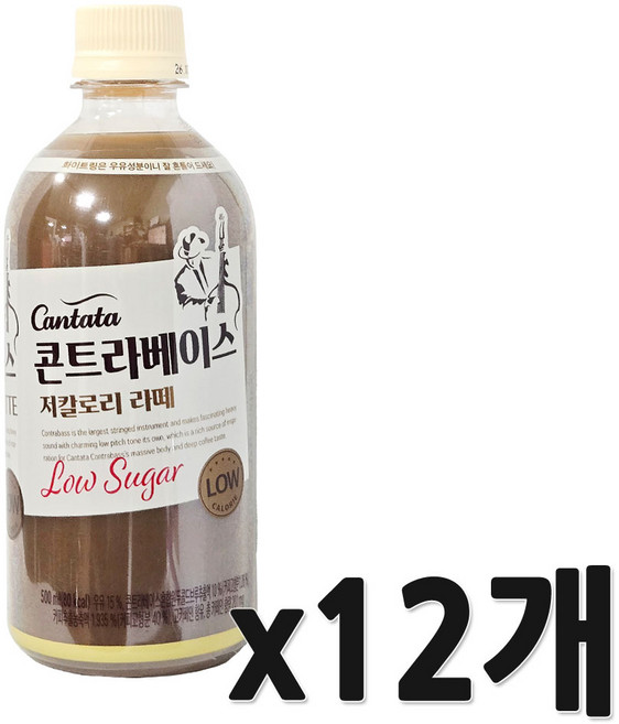 롯데 칸타타 콘트라베이스 콜드블루(라떼) 500mlx12개, 500ml, 12개