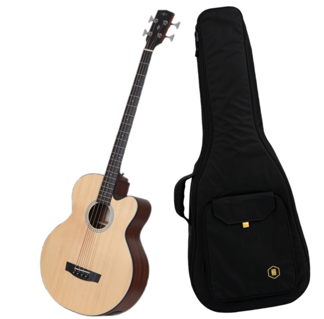 [최다구성품지급] 헥스 JB100CE / 입문용 어쿠스틱 베이스 기타 / 점보 바디 / 픽업장착