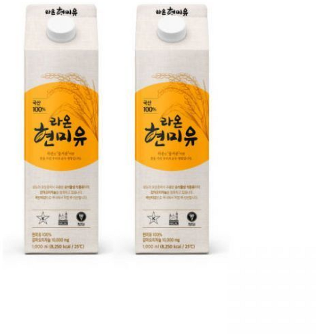 라온 현미유 국산 100% 멸균팩 세림현미 미강유 식용유, 2개, 1L