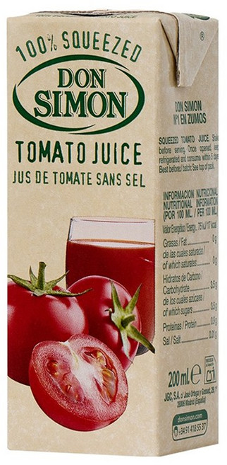돈시몬 토마토주스, 200ml, 3개