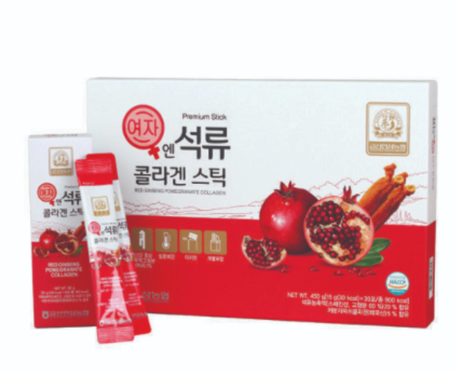 삼지원 여자 앤 석류 콜라겐 젤리 스틱 히비스커스 히알루론산 이너뷰티 쇼핑백포함 여성 지인 아내 선물 추천, 450g, 1개