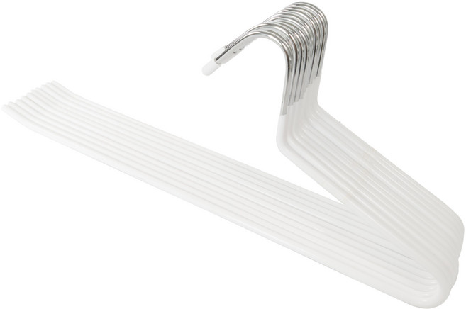 메르카 논슬립 바지걸이, 10개, 화이트