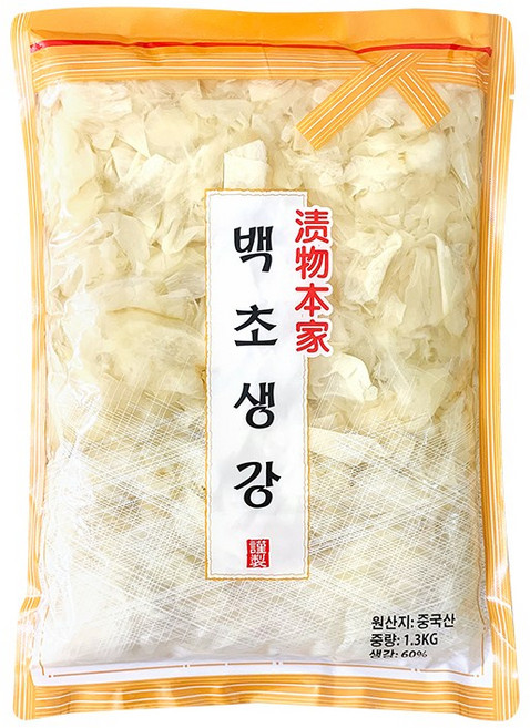 토호 백초생강 (업소용) 초절임생강 생강절임 초생강, 1.3kg, 1개