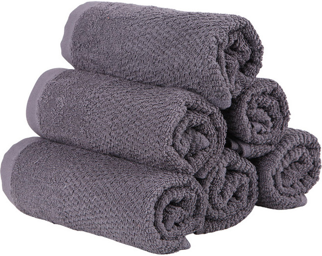 천마물산 사우나 헬스 업소용 엠보 타올 세면 수건 110g 36x78cm, 10개, 진회색