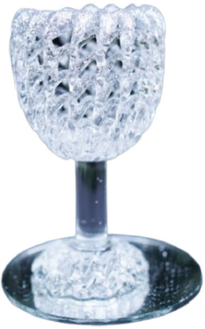 미즈누아 유리 미니 와인잔 장식 골드/실버 납골당추모장식 크리스탈유리잔세트 인테리어유리병 납골당미니어처, 실버