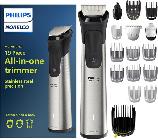 필립스 노렐코 멀티그루밍 시리즈 Philips Norelco Multigroom Series 7000 MG7910/49, Textured Steel_MG7910/49 - 19