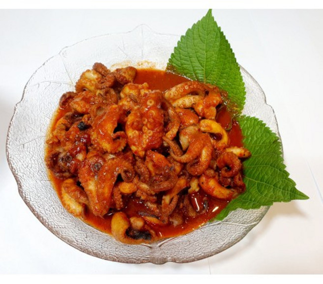 불 쭈꾸미 볶음 낙곱새 맛집 조방 앞 매콤한 주꾸미 밀키트 매운 불향 쭈구미 양념 불맛, 덜 매운 쭈꾸미 500g (2인)+마요소스