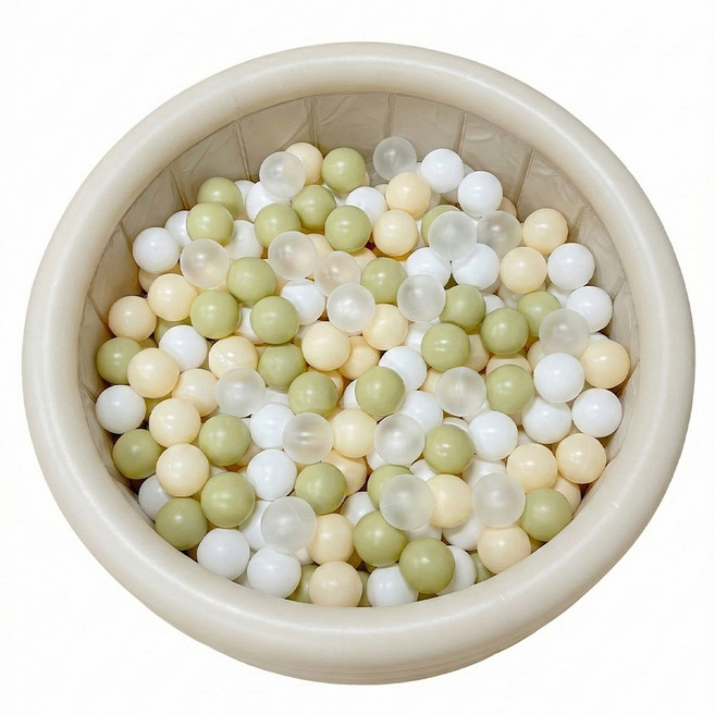 리르베베 국산 볼풀공 올리브크림 100P KC인증 무독성, 100개, 올리브/아이보리/화이트/투명 조합